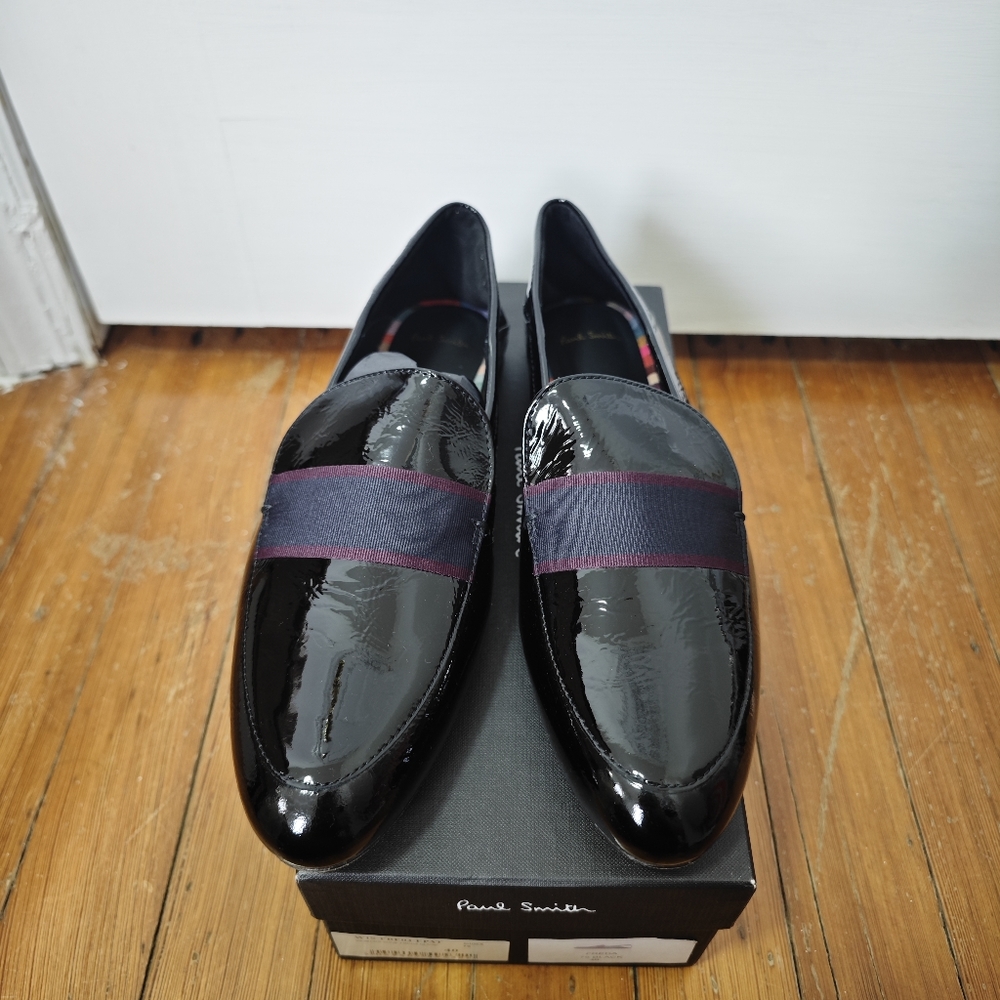 Paul Smith Patent Leather Loafers, Size EU 40